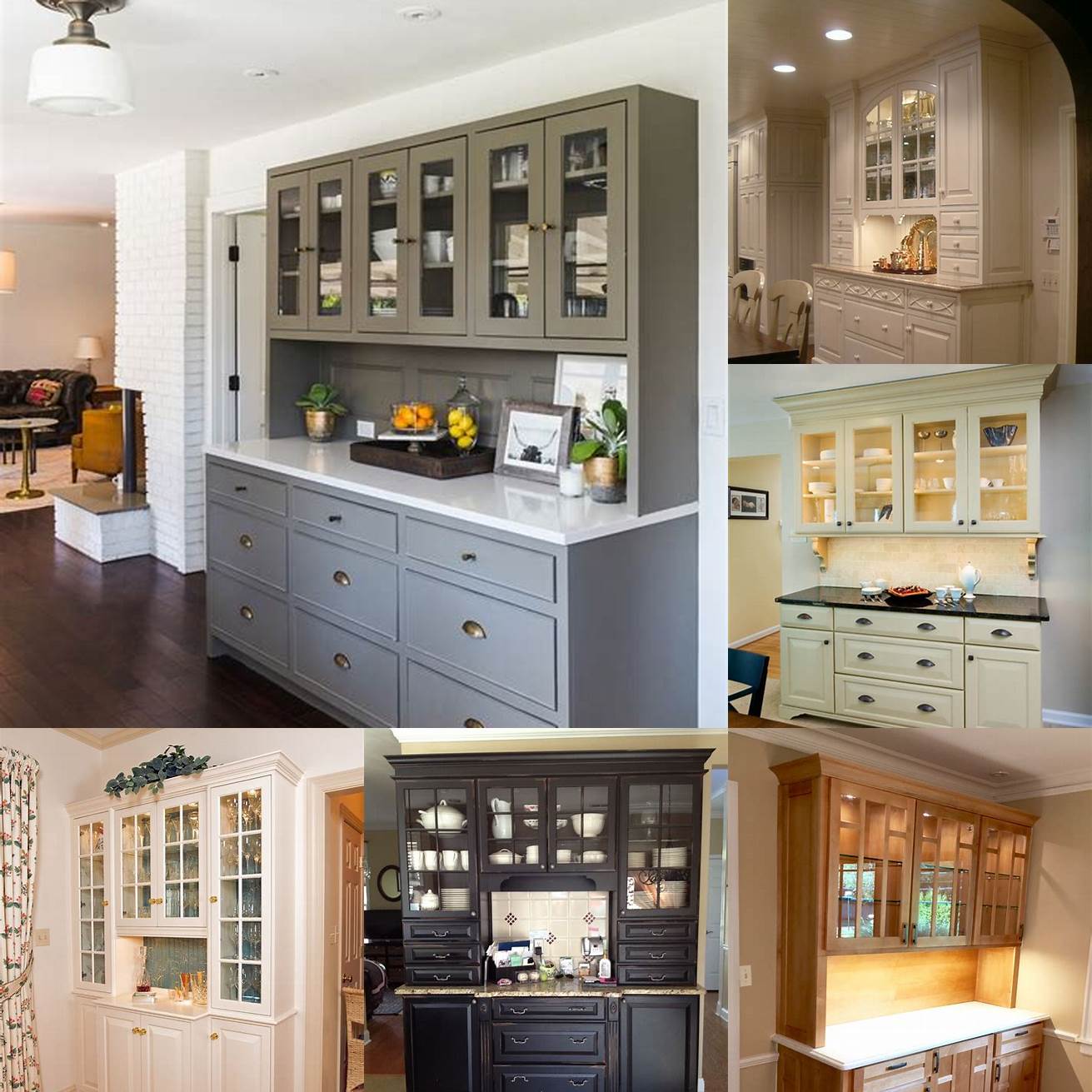 Custom-built hutch with built-in lighting