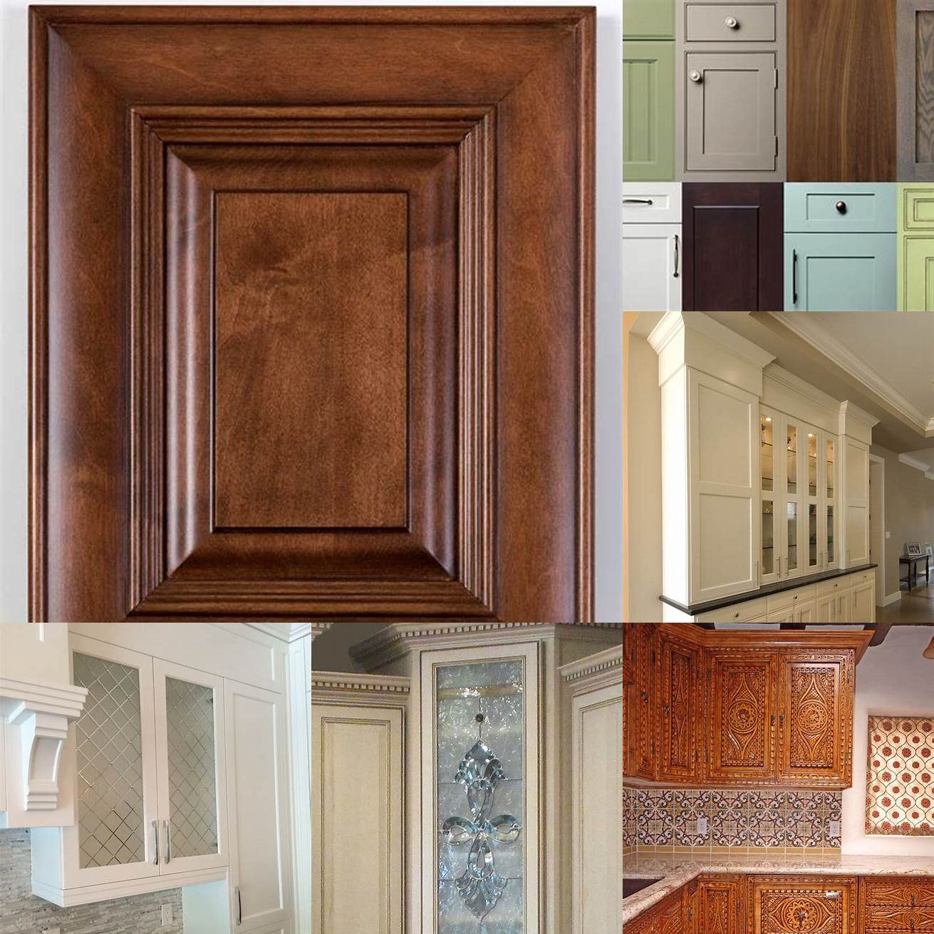 Custom-designed cabinet doors