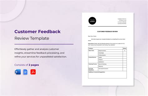 Customer Reviews Template