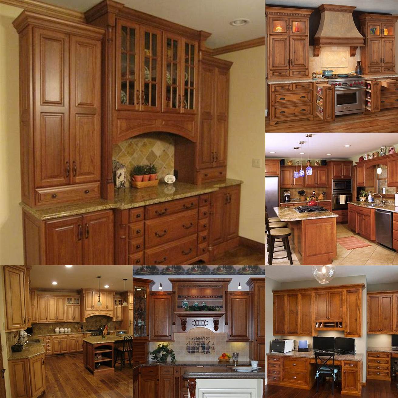 Customizable features of Amish kitchen cabinets