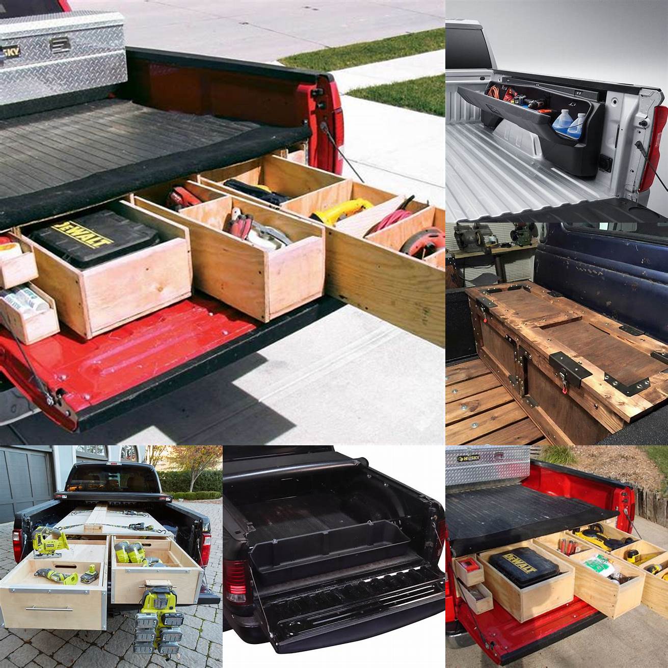 Customized truck bed storage box