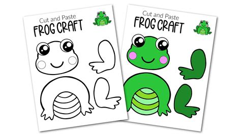 Cut Out Frog Craft Template