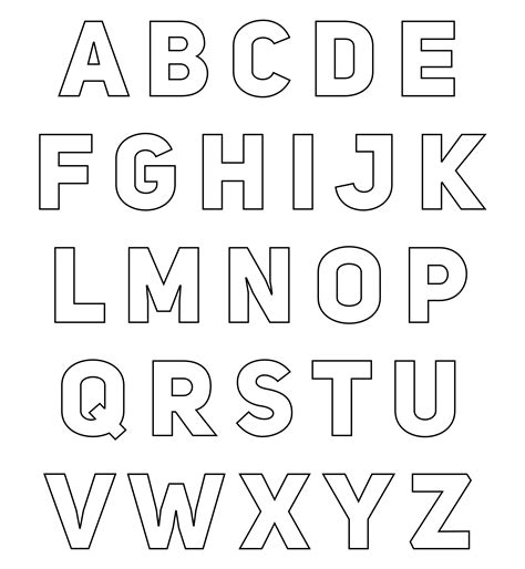 Cut Out Printable Alphabet Letters