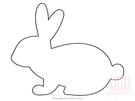 Cut Out Rabbit Template