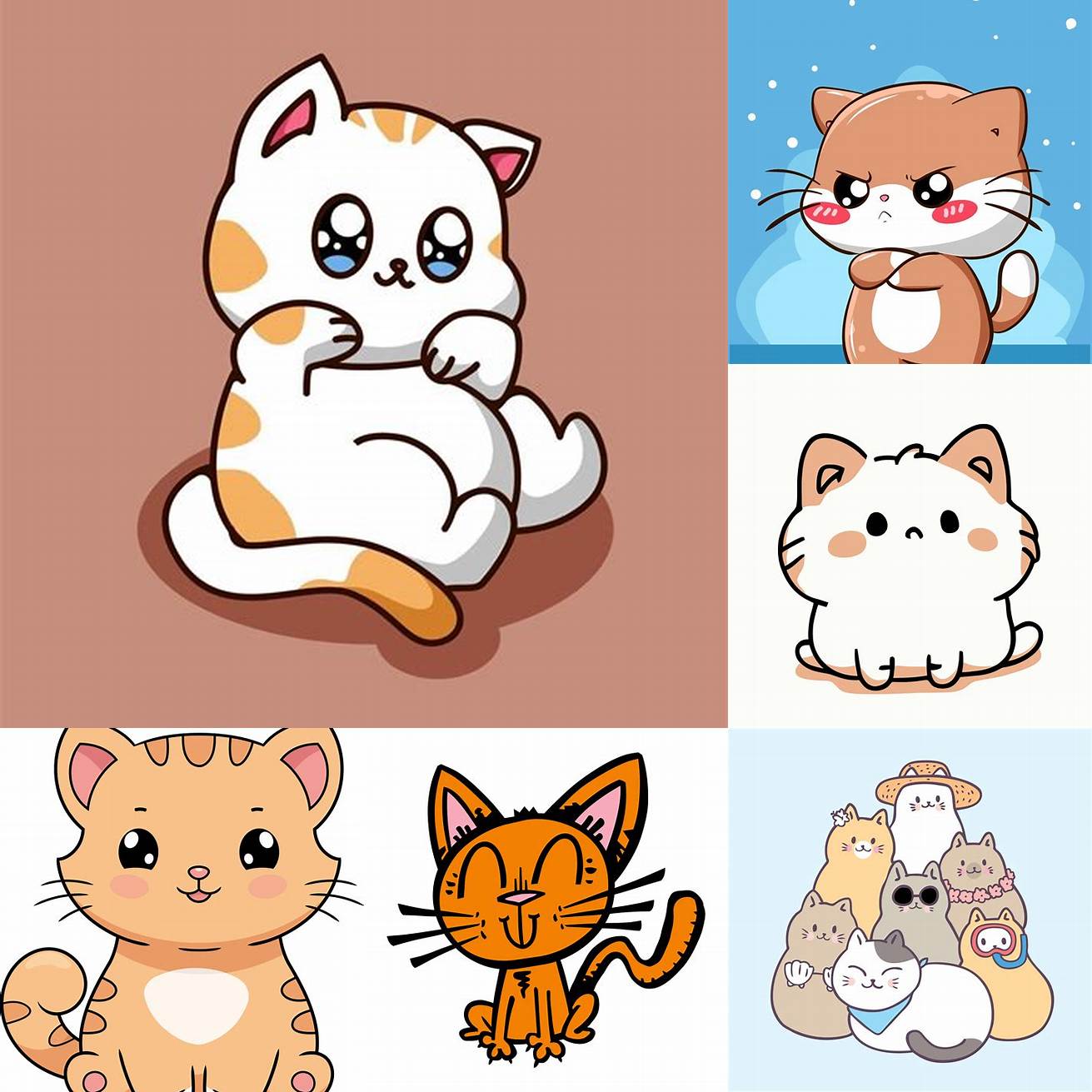Cute Cat Cartoons