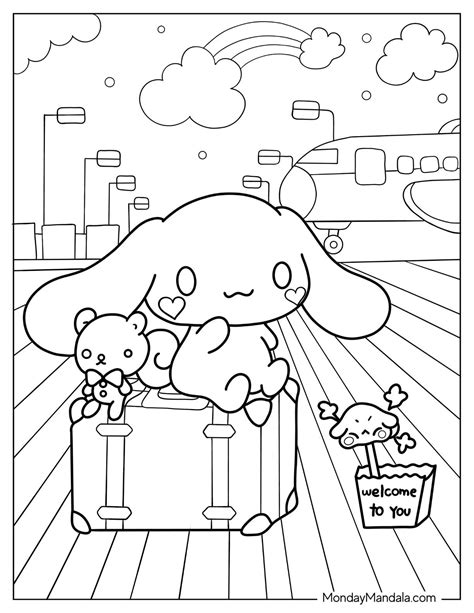 Cute Cinnamoroll Coloring Pages Printable