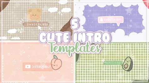 Cute Intro Templates