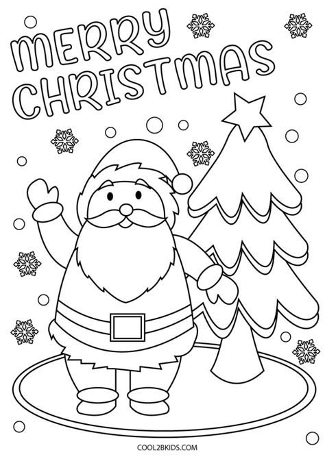Cute Merry Christmas Coloring Pages Printable