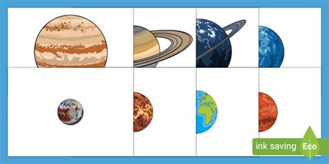 Cutout Large Printable Planets