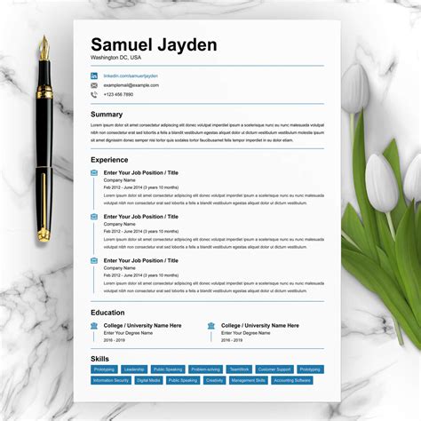 Cv Linkedin Template