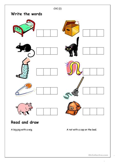 Cvc Free Printable Worksheets