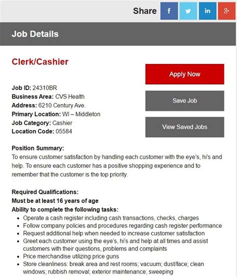 Cvs Career Com Application