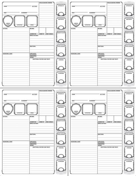 D&d Templates 3.5