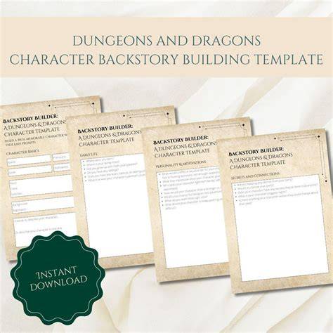 D D Backstory Template