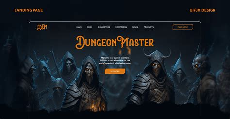 D D Landing Page Template