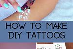 DIY How to Make Fake Tattoos