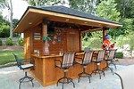 DIY Outdoor Home Bar