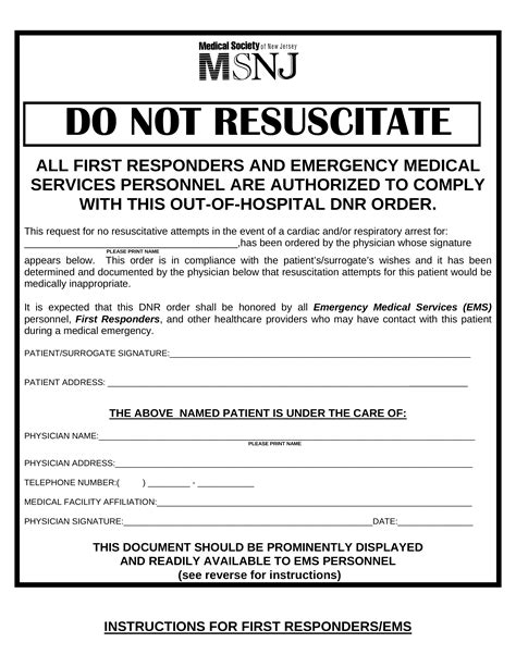 Do Not Resuscitate … 