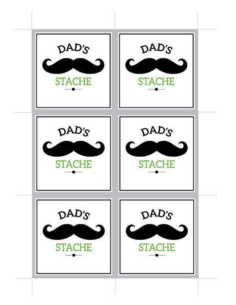Dads Stache Printable