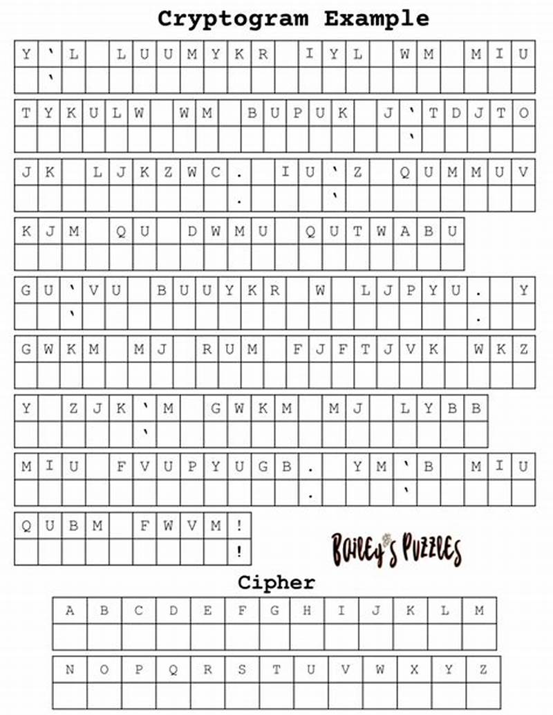 Daily Cryptogram Printable