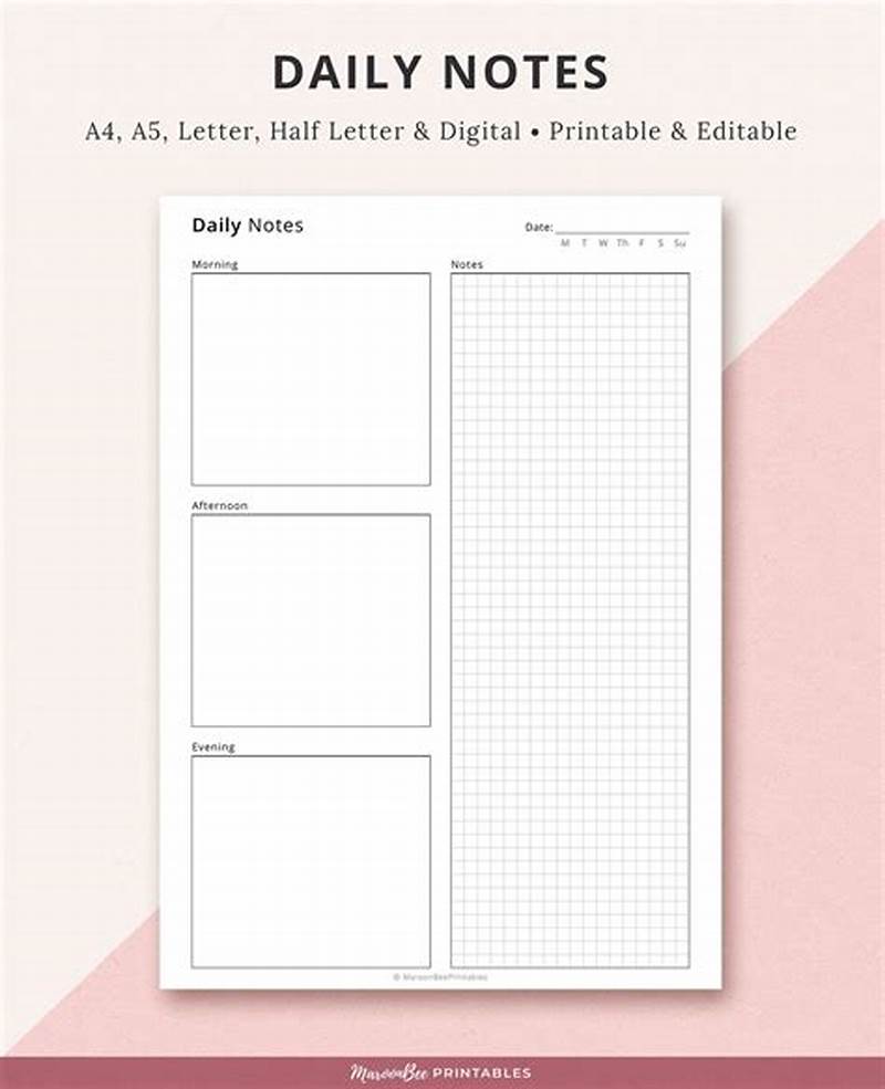 Daily Notes Printable
