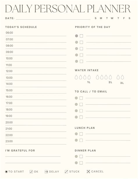Daily Planner Template