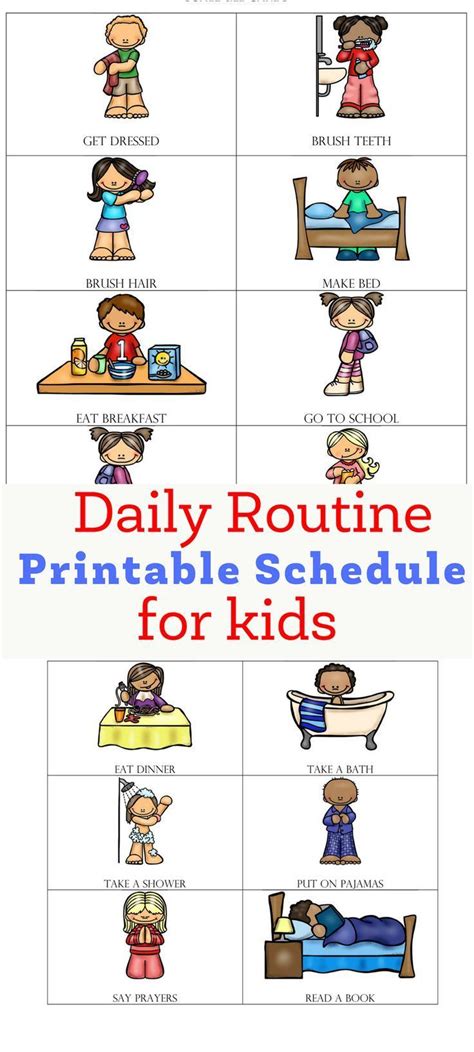 Daily Routine Free Printables