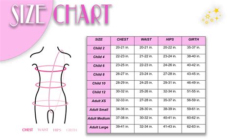 Dance Size Chart