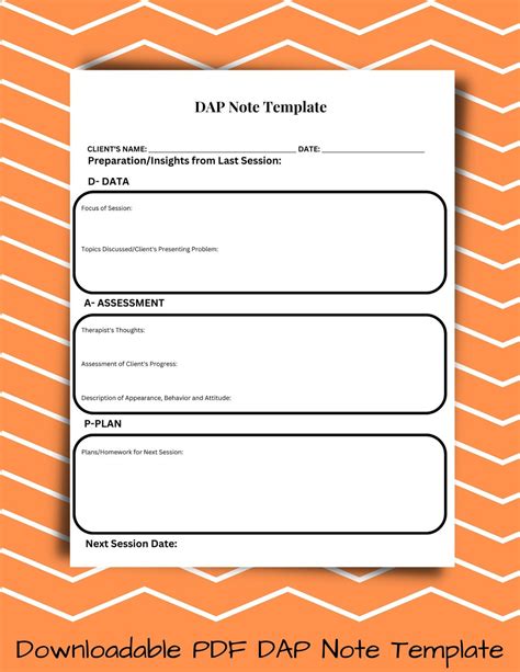 Dap Note Template