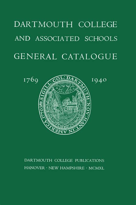 Dartmouth Course Catalogue