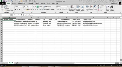 Data Entry Excel Template