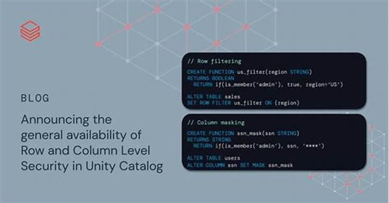 Databricks Unity Catalog Row Filters Column Masks