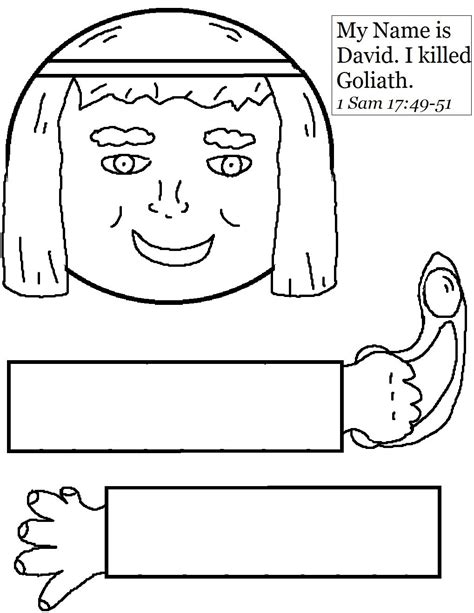David And Goliath Craft Template