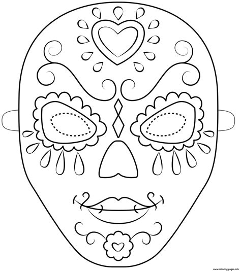 Day Of The Dead Mask Printables