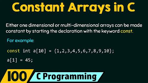 Declare a constant array