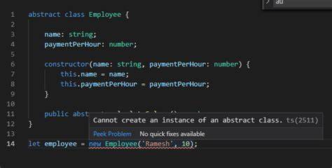 Declaring abstract method in TypeScript