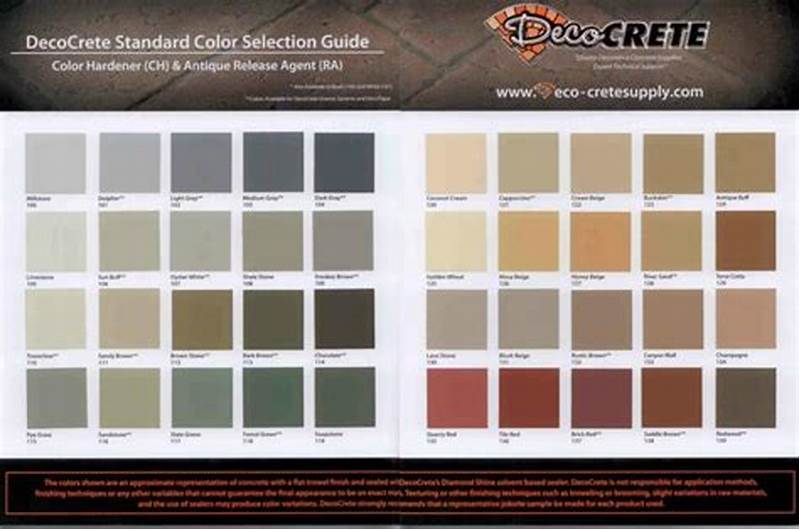 Deco Crete Color Chart