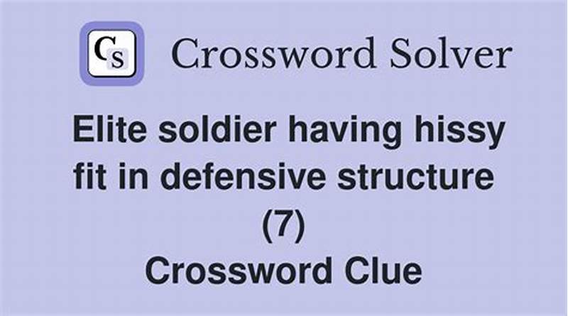 Defensive Structures Crossword