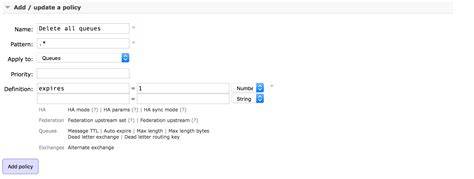 Delete all the queues from RabbitMQ
