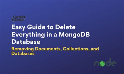 Delete everything in a MongoDB database