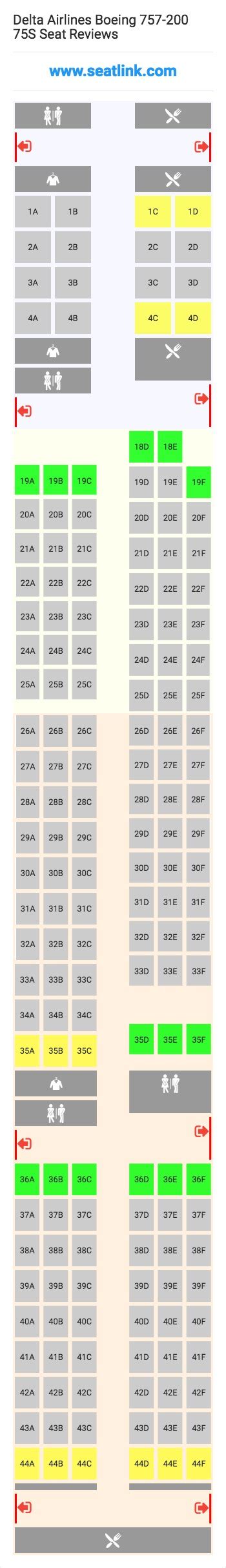 Delta 757 Seat Chart