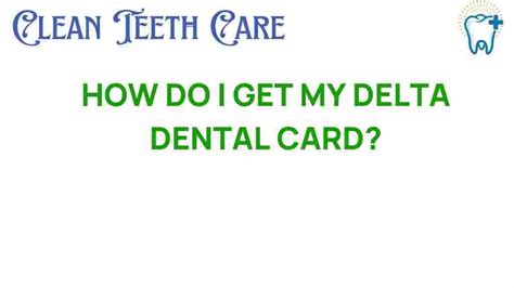 Delta Dental Printable Card