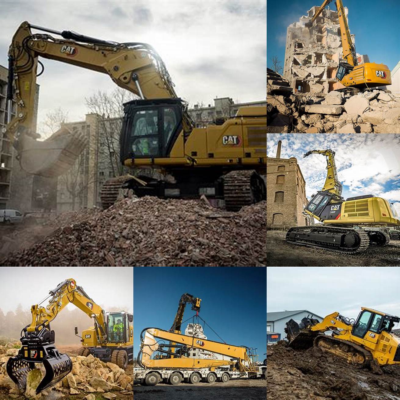 Demolition - The Cat 963 is a popular choice for demolition projects thanks to its ability to move heavy loads quickly and efficiently