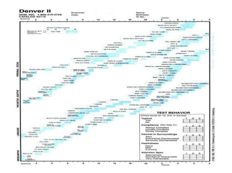 Denver Developmental Screening Test Chart