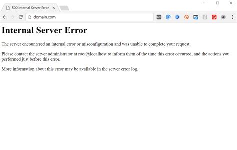 Deploying website 500 - Internal server error