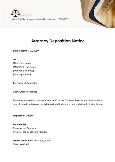 Deposition Template
