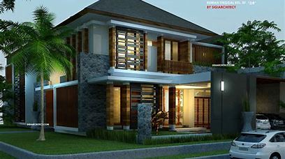 desain rumah tropis