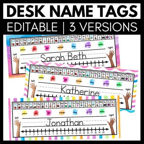 Desk Name Tag Template Free Printable Girrafe