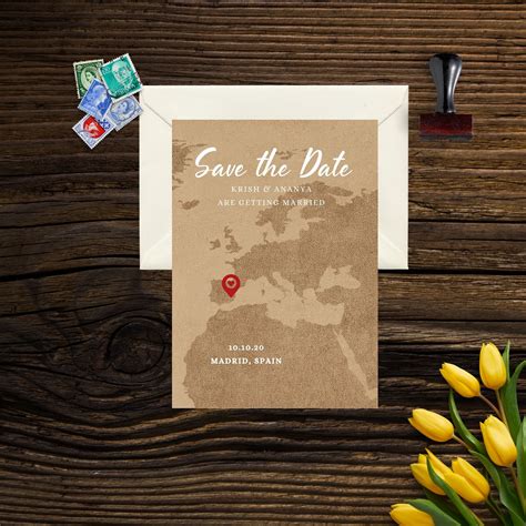 Destination Wedding Save The Date Template