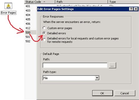 Detailed 500 error message ASP  IIS 75